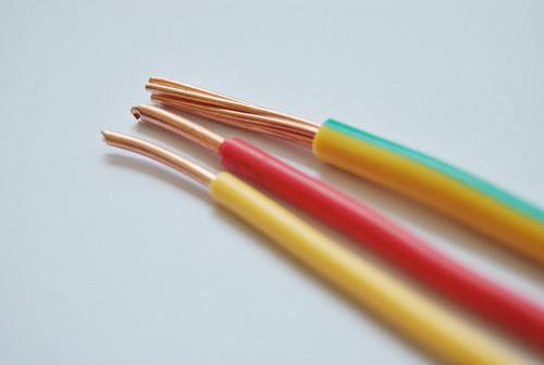 黃色、紅色兩根為BV電線，黃綠雙色為BVR線-湘江電纜